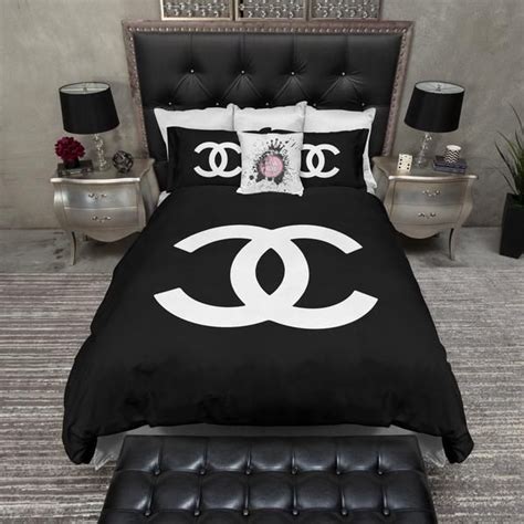 chanel sheet set|chanel throw blanket.